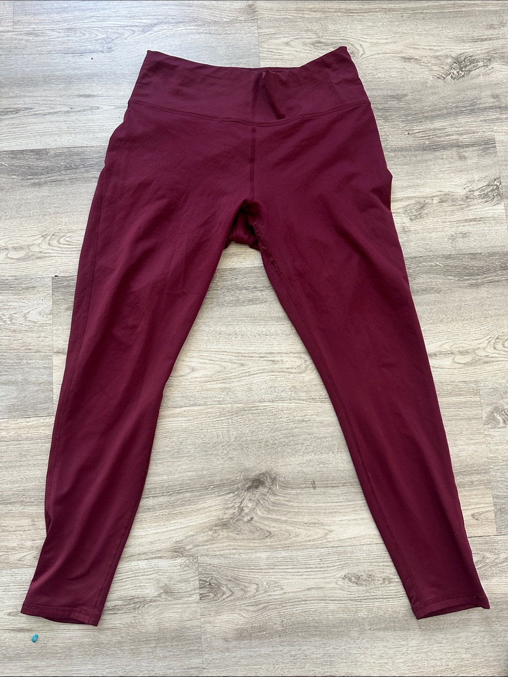 Fabletics Burgundy High-Waist Leggings